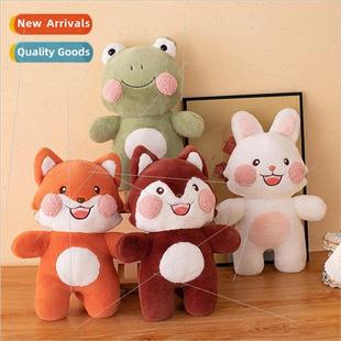 New smiling frog doll doll rabbit hair doll plush toy animal