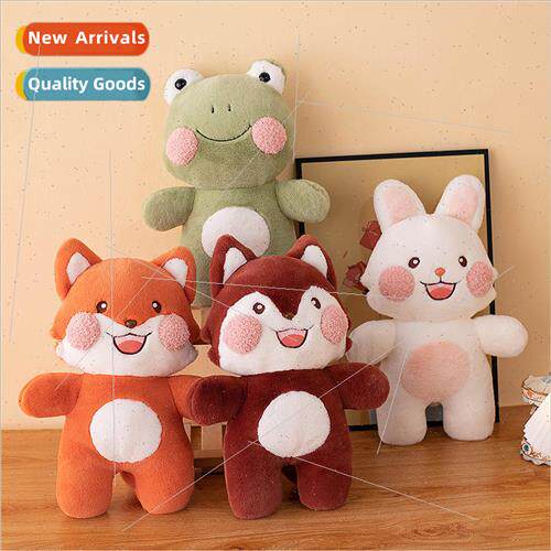 New smiling frog doll doll rabbit hair doll plush toy animal