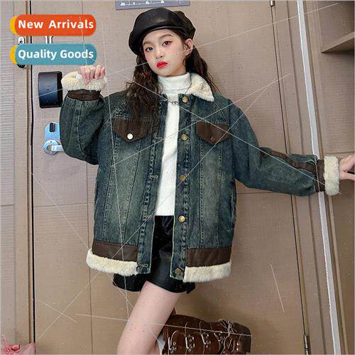 Girls autumn and winter jacket 2023 new Korean  of the girls