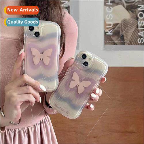 Light Purple Stacked Butterfly IPhone13/15ProMax Wave 14PRO