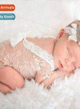 Backless Summer Lace Baby Photography Clothes Newborn Photog