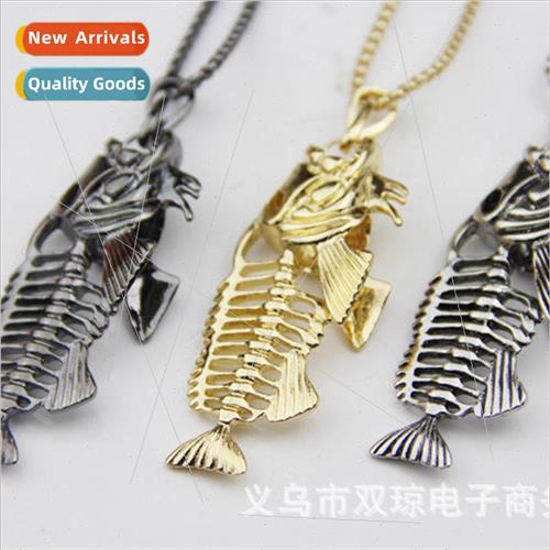 Hundreds of fish bone necklace fish bone sweater chain colla
