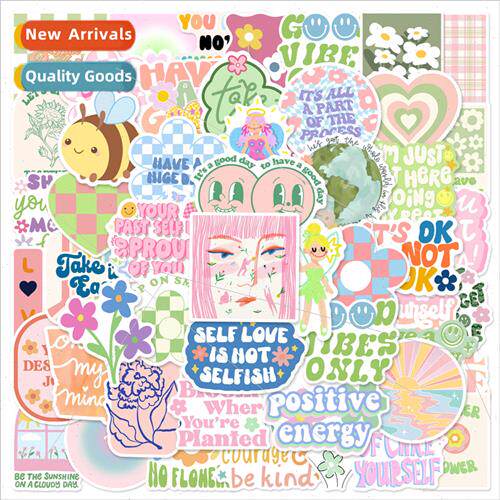 50 pcs of small fresh Danish powder graffiti stickers luggag