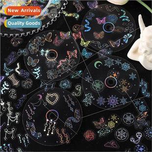 small fan series sticker transparen firefly pack PET flow