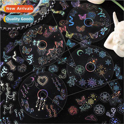 PET sticker pack small fan flow of firefly series transparen