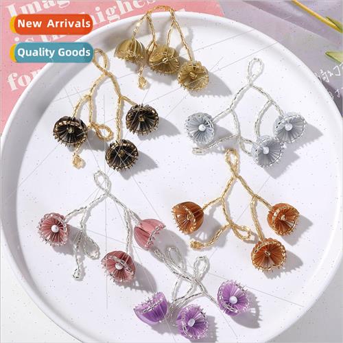 Summer long tassel rosette flower pendant diy handmade weavi