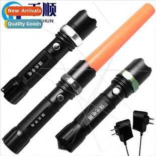 Zoom flashlight led cycling dimmable outdoor lighting rechar