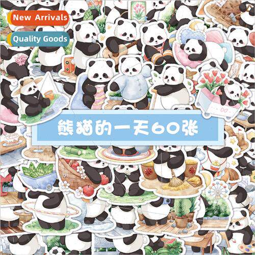 50 Pandas Day Stickers Cute ttle Panda Decorating Cell Phone