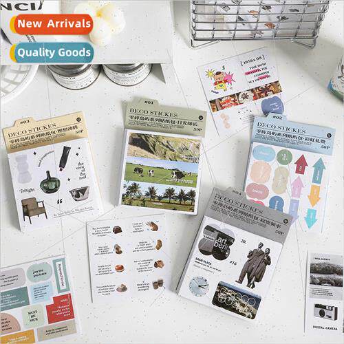 Fractional island series sticker pack Korean retro character