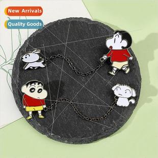 little crayon new metal Japanese badge cartoon