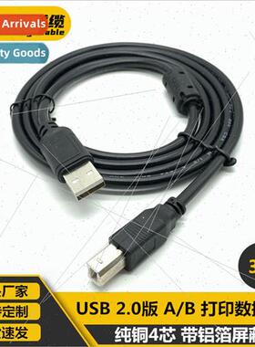USB Print Cable Black 3m A/B Printer Cable High Speed Square