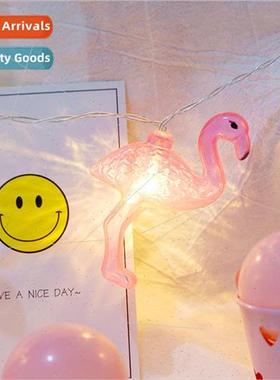 LED Flamingo String ghts Hanging Indoor Christmas Holiday De