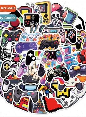 50 cartoon gamepad stickers personalized decorative guitar l