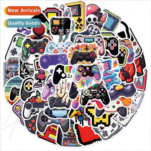 50 cartoon gamepad stickers personalized decorative guitar l