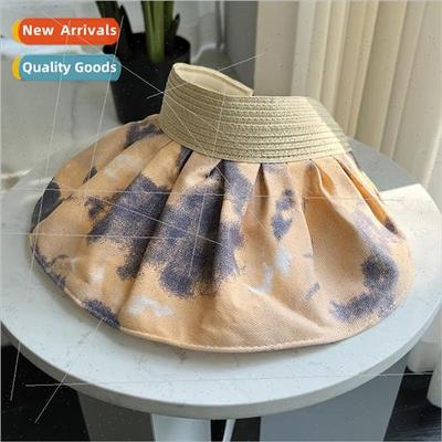 Sunscreen cap female UV face hat beach hollow cap beach outd