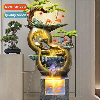 ving room Chinese gourd running water wealth ornaments recyc