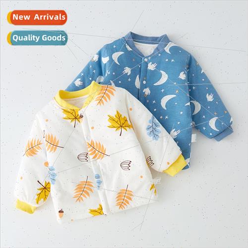 Baby jacket fall and winter clip cotton tops thin baby cotto