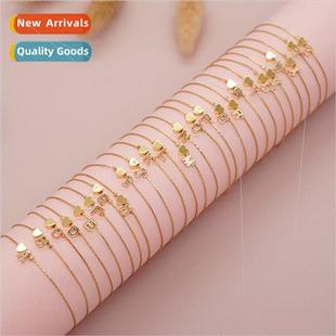 Electroplated Chain Gold Peach Ins18K Heart Copper