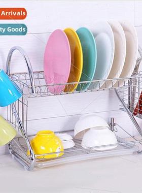 Stainless Steel Dish RackDouble Drainage Dish RackKitchen St