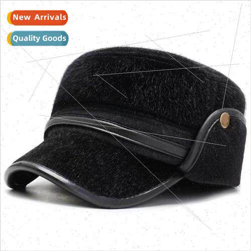 Flat-top hat Korean fashion ear protection duck tongue hat d
