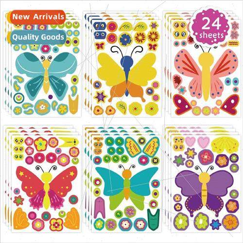 Butterfly Make Your Own Stickers Make Face Stickers DIY Butt