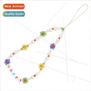 fruit strawberry imitation pearl phone Bohemian cell ethnic