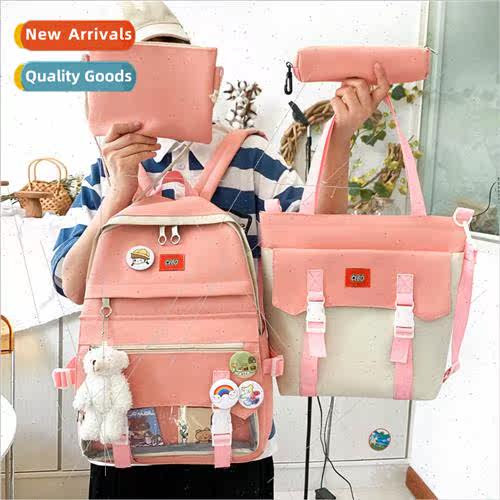 2022 new fashion casual students large capacity multi sets o