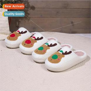 slippers female home elk winter cotton and Christmas fall