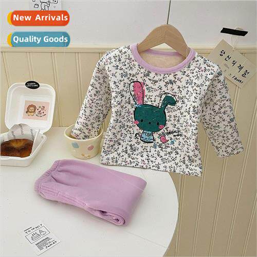 Boys and girls fall coat and pants padded suit new winter ch