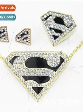 High Quality Superman  Triangle Geometric S Word Gold Glitte