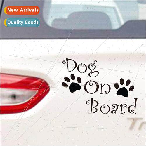 Motorcycle stickers car reflective car stickers DOG ON BOARD
