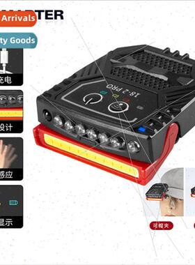 New LED sensor headlamp fishing hat clip light night fishing