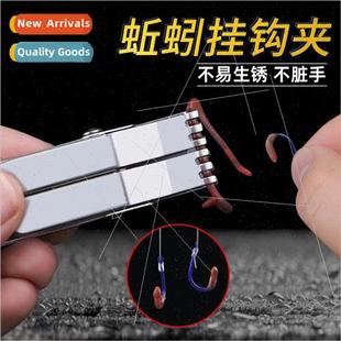 Hook clip fishing tackle supplies red worm baiter clip live