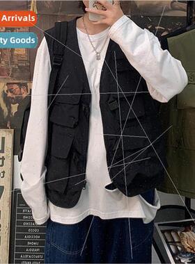 2020 summer Hong Kong  Japanese retro ins mens workwear slee