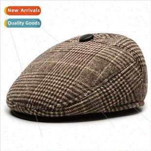 winter grandfather hat cap man old and fall mens tongue Duck