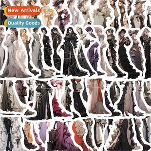 wear doodle stickers decoration dress material cartoon