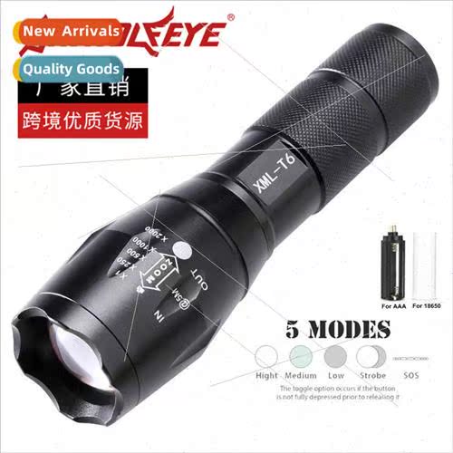 A100 Telescopic Focus LED Outdoor Strong ght Flashlight Mult