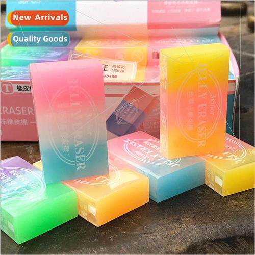 Tri-color Jelly Color Eraser 3D Crystal School Supplies Eras