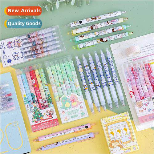 Cute girl heart sexual water pen students press ins wind sch