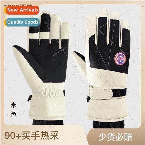 Gloves mens winter warm riding electric car windproof cold t