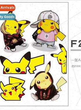 Pikachu car stickers car electric motorcycle cute Mickey bat