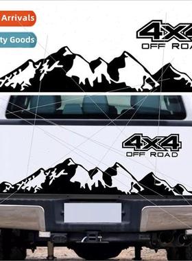 D-513 Flower Offroad 4X4 Mountain Graphic Stickers Car Auto
