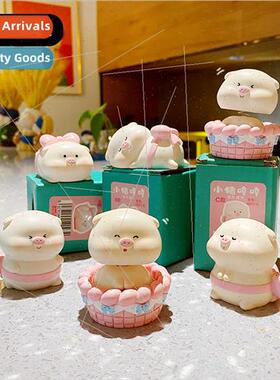 Cartoon pig humming resin ornaments female creative cute hom