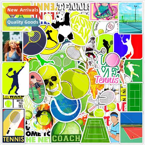50 pcs of tennis graffiti stickers car cups of water cell ph