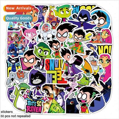 50 anime movie Teen Titans animation doodle stickers childre