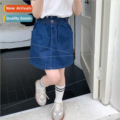 Childrens 2023 new girls summer bud cowboy skirt Yangqi hund