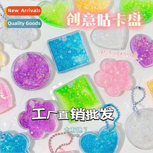Transparent quicksand goo card diy goo card pendant decorati
