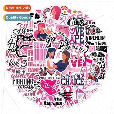 50 Pink Red Ribbon Charity Doodle s ggage Laptop Helmet Moto