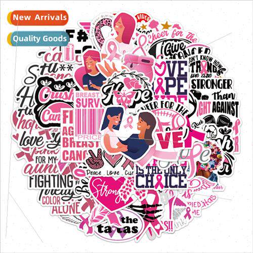 50 Pink Red Ribbon Charity Doodle s ggage Laptop Helmet Moto