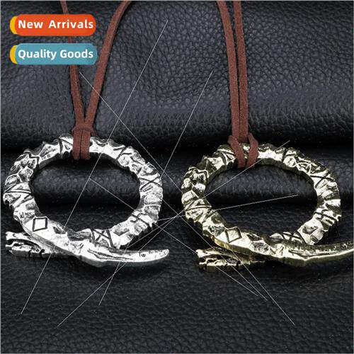 Game Peripheral God Of War 4  Pendant Leather Strap Necklace